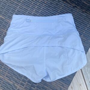 periwinkle lululemon shorts size 0 2.5 inch inseam